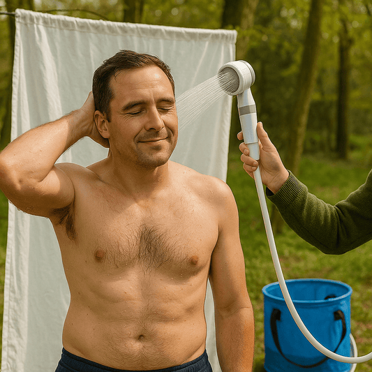Portable Electric Outdoor Shower with Adjustable Pressure