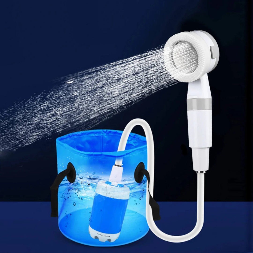 Portable Electric Outdoor Shower with Adjustable Pressure