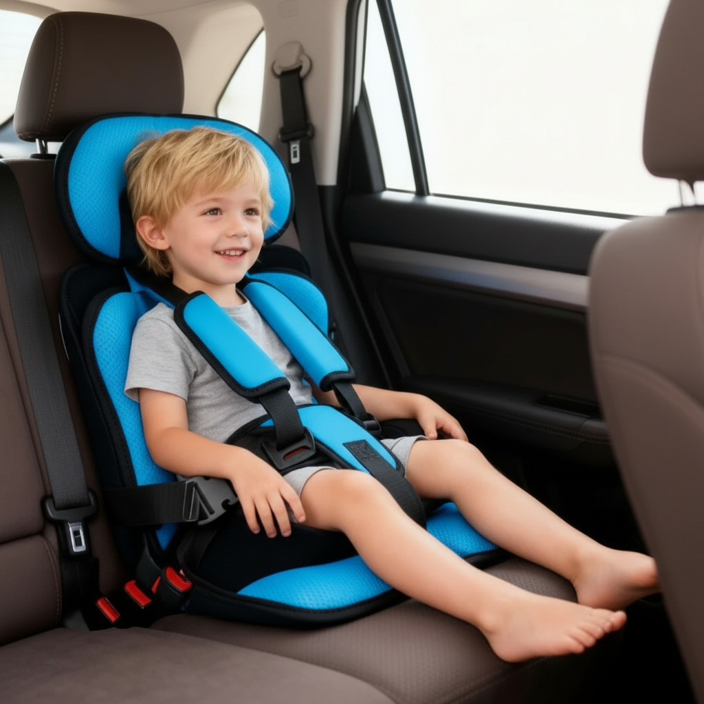 Portable & Foldable Child Car Booster Seat