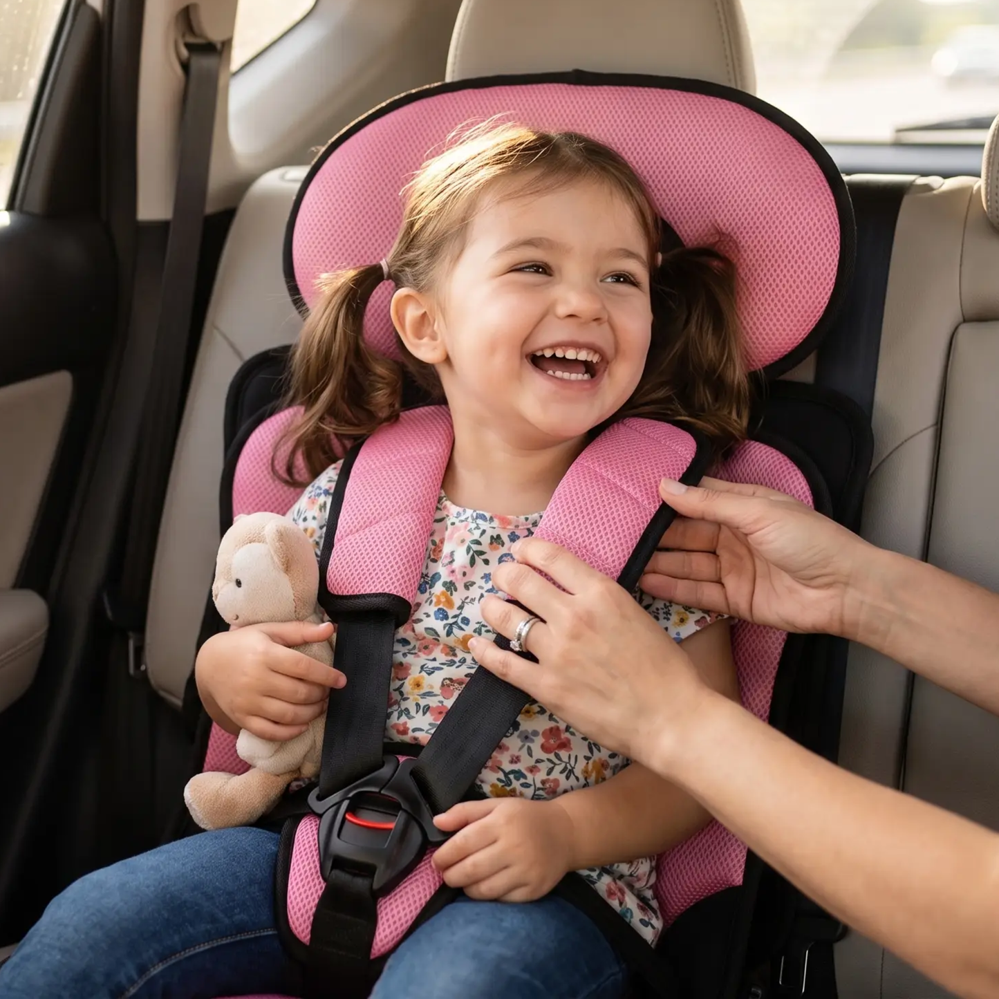 Portable & Foldable Child Car Booster Seat