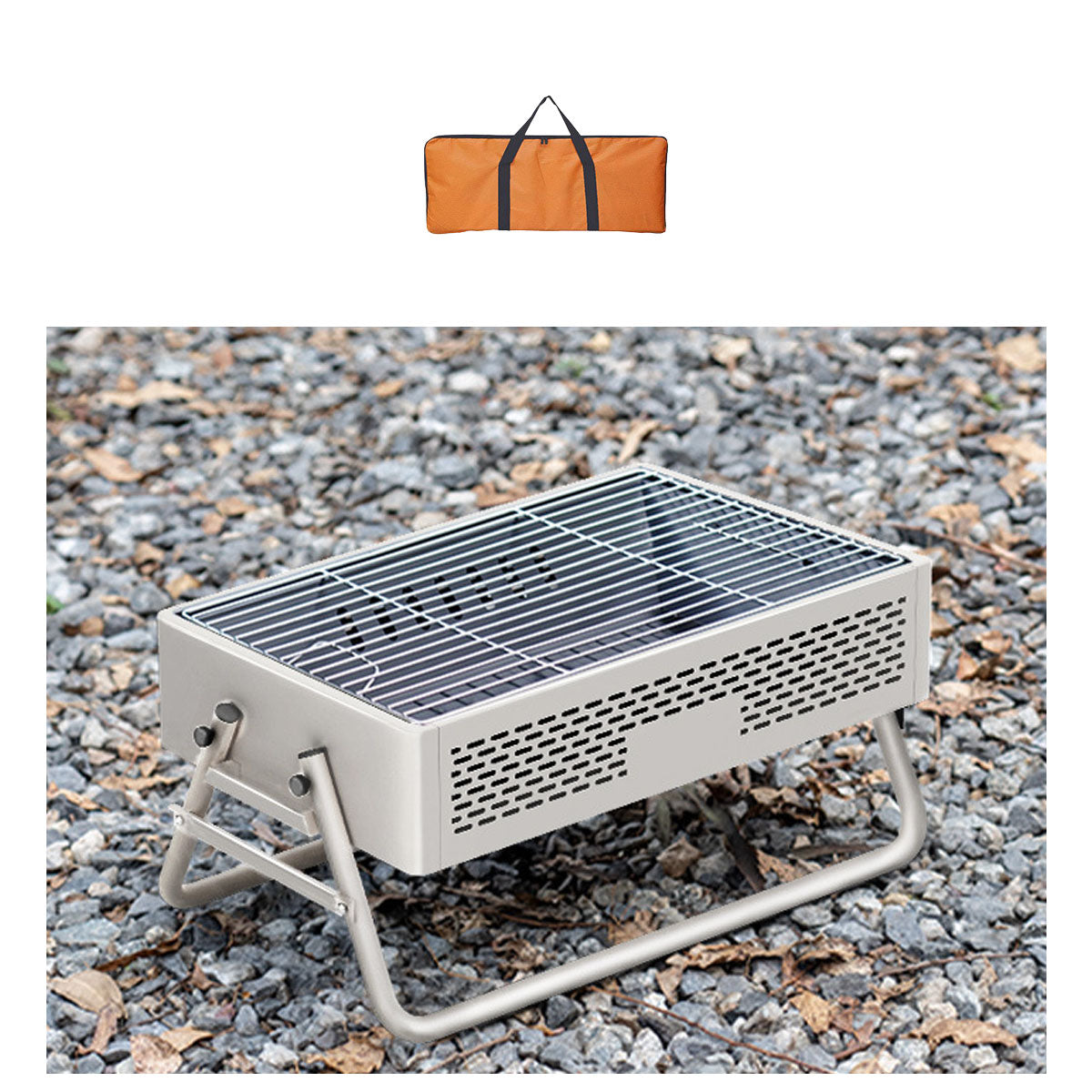 Portable Foldable Smokeless BBQ Grill with Accessories