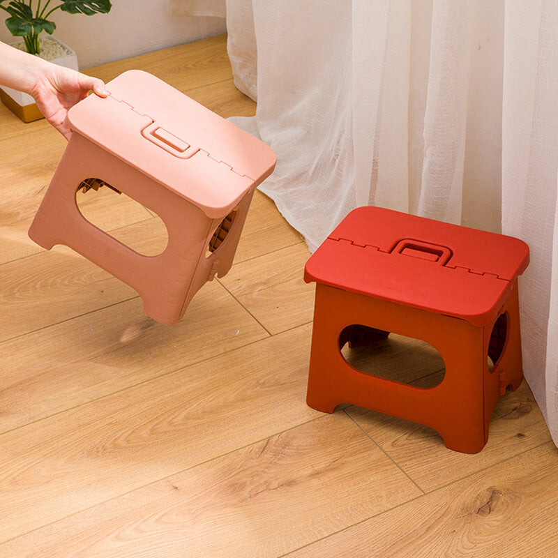Portable Folding Step Stool with Handle for Versatile Use