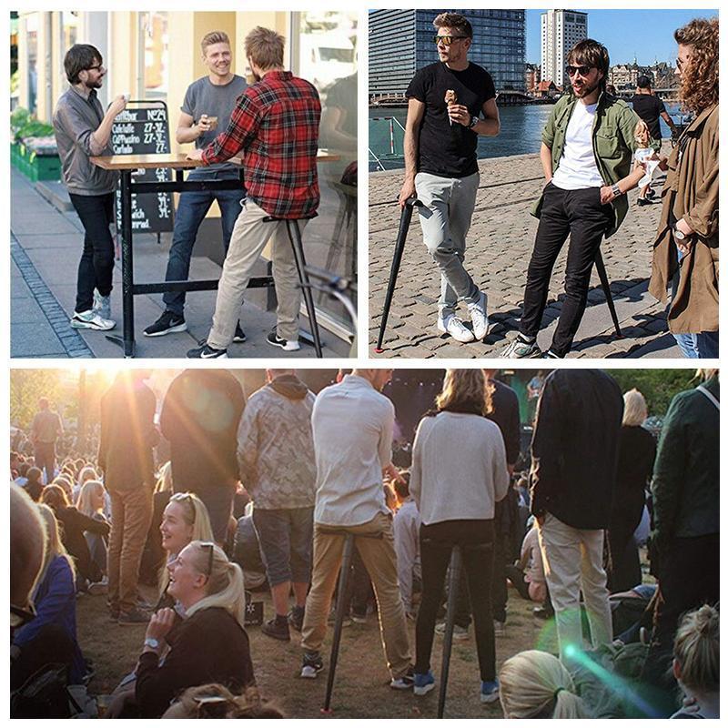 Portable Mini Folding Chair for Queueing Outdoors etc.