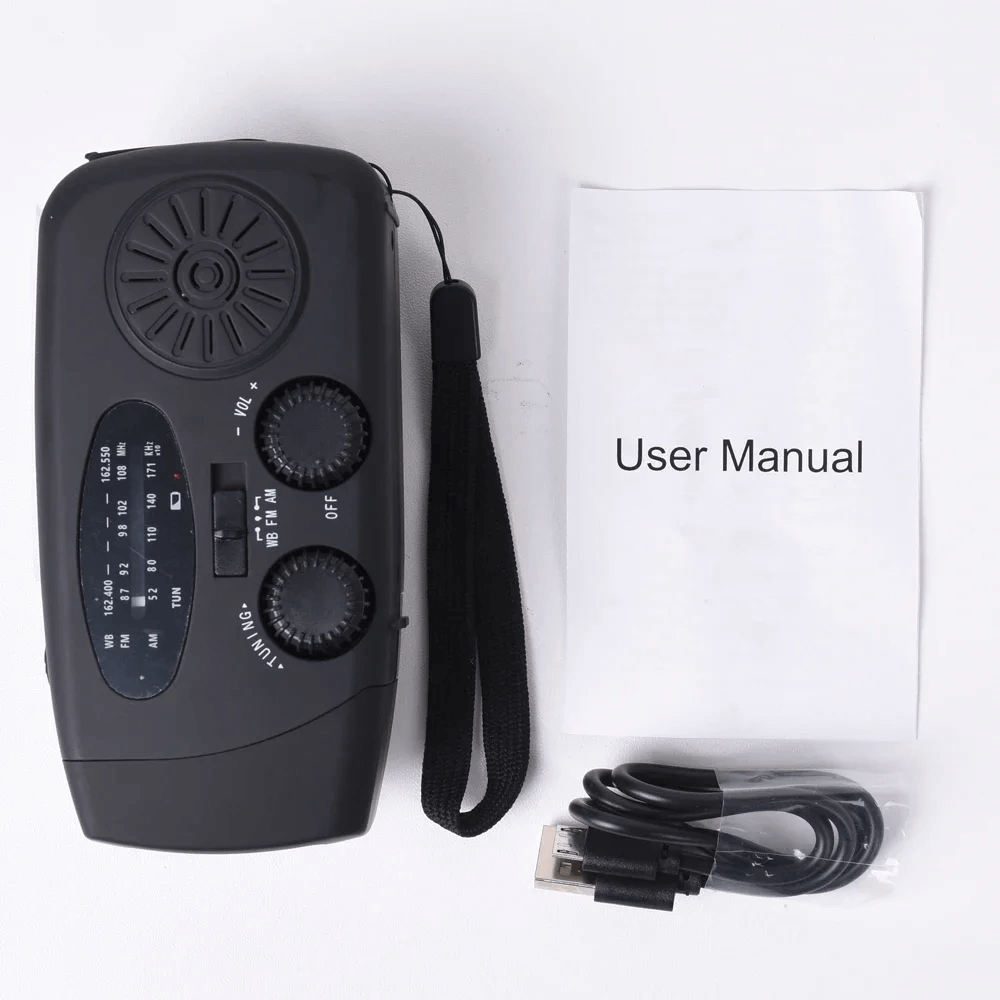 Portable Multi-Function Hand Crank Emergency Radio