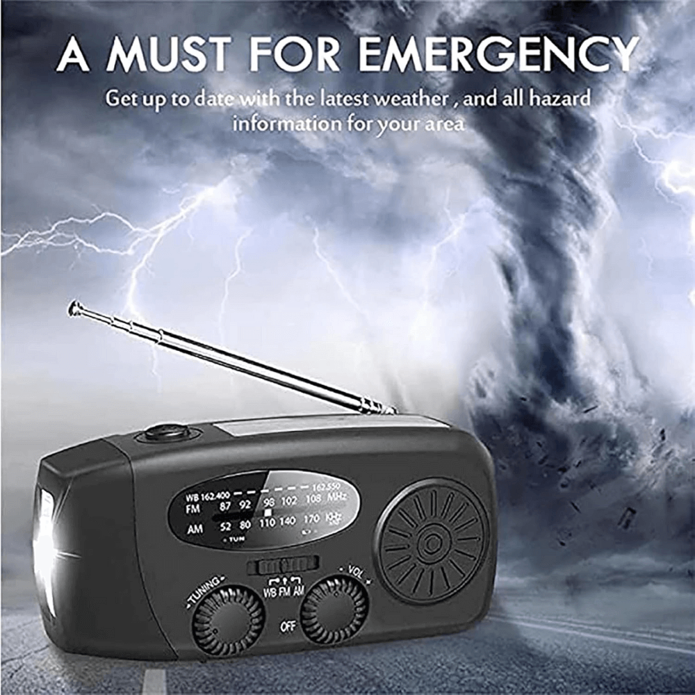 Portable Multi-Function Hand Crank Emergency Radio