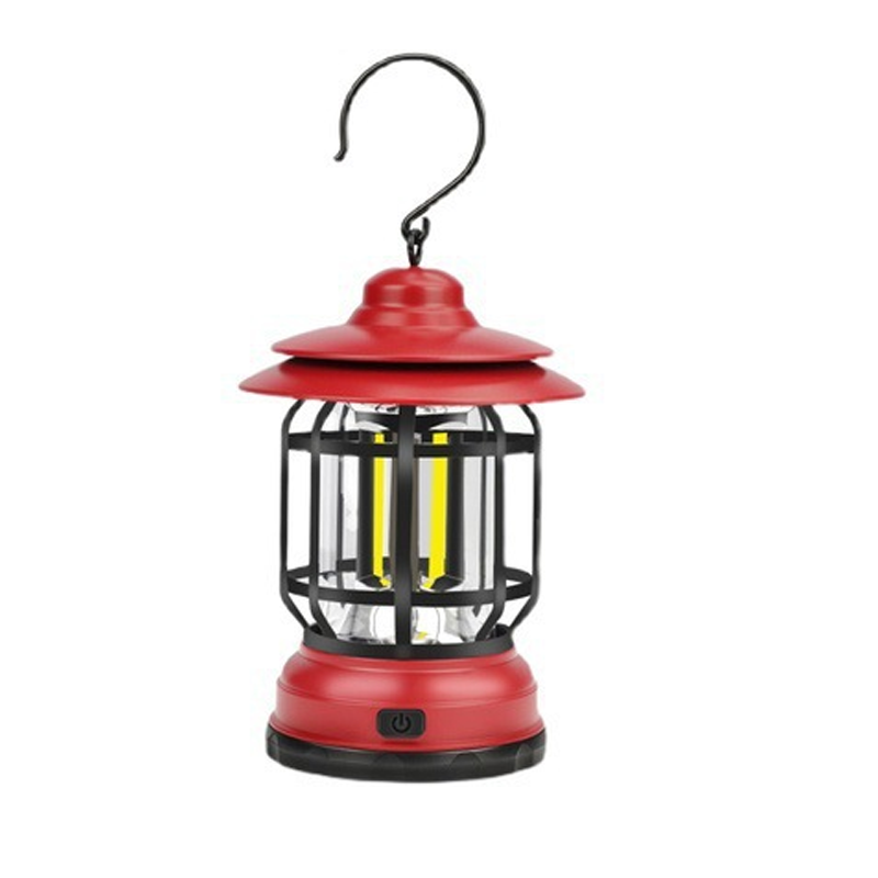 Portable Retro Camping Lamp - LED with USB Charging