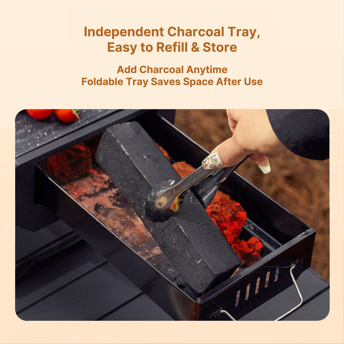 Portable Stainless Steel BBQ Grill for Outdoor Camping