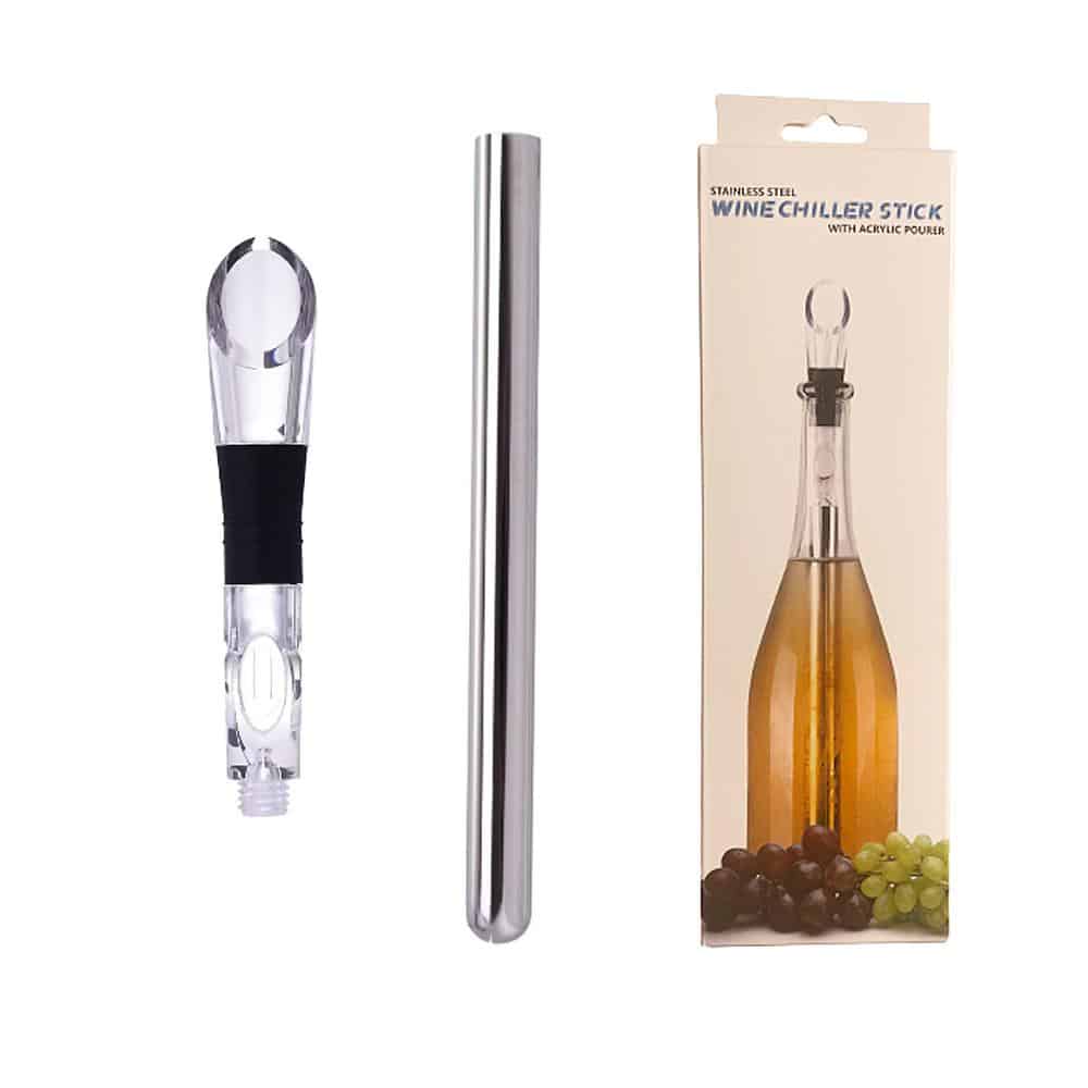 Pouring Stopper and Wine Cooler with Air Filter