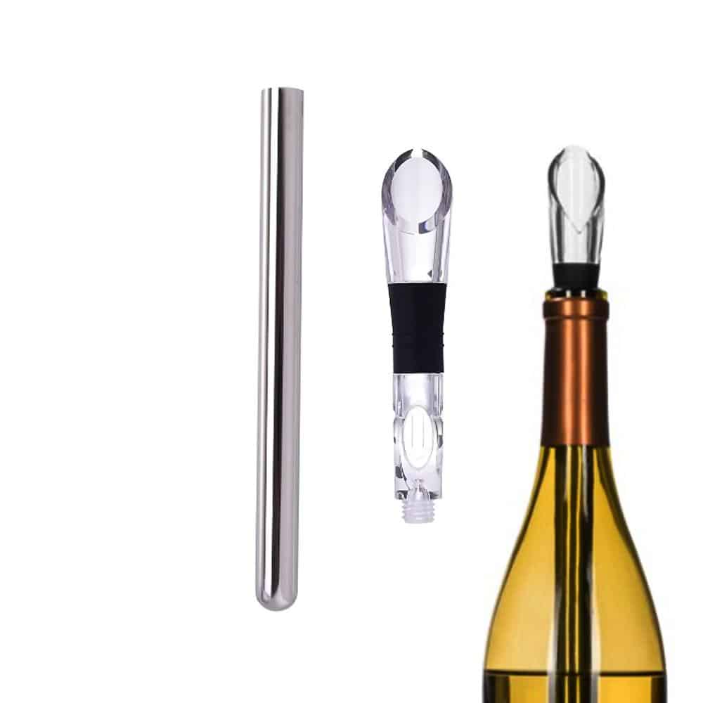 Pouring Stopper and Wine Cooler with Air Filter