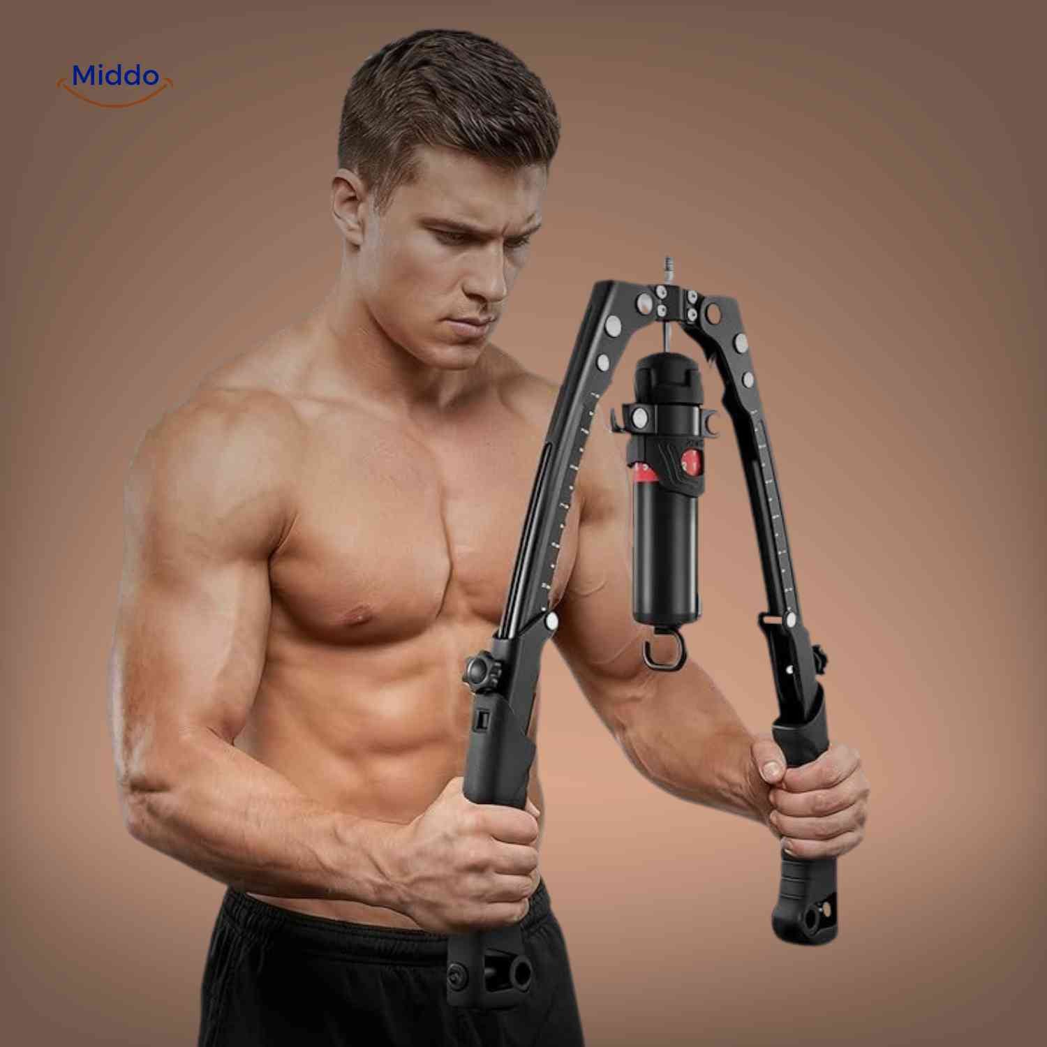 PowerFlex™ Arm Trainer | Adjustable (10-200kg), Strong Grip & Home Fitness