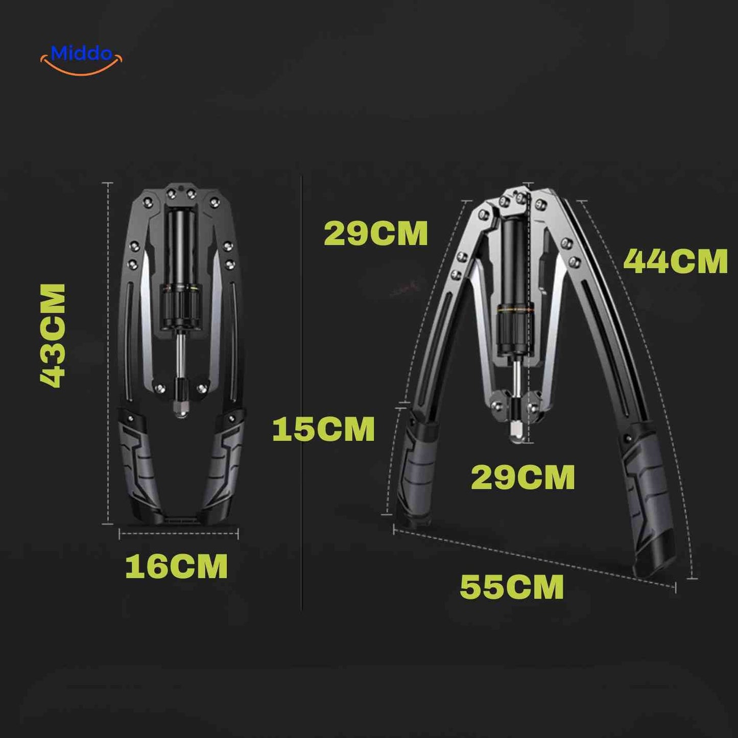 PowerFlex™ Arm Trainer | Adjustable (10-200kg), Strong Grip & Home Fitness