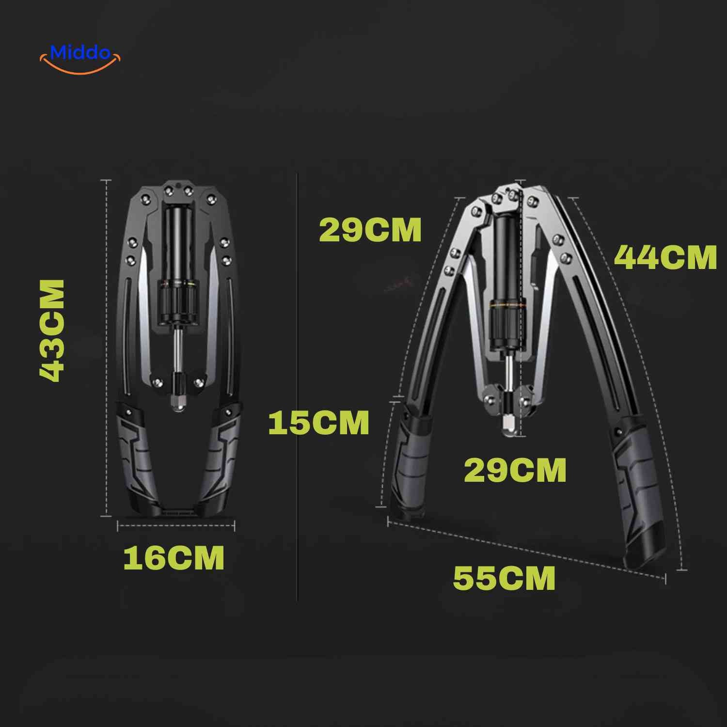 PowerFlex™ Arm Trainer | Adjustable (10-200kg), Strong Grip & Home Fitness
