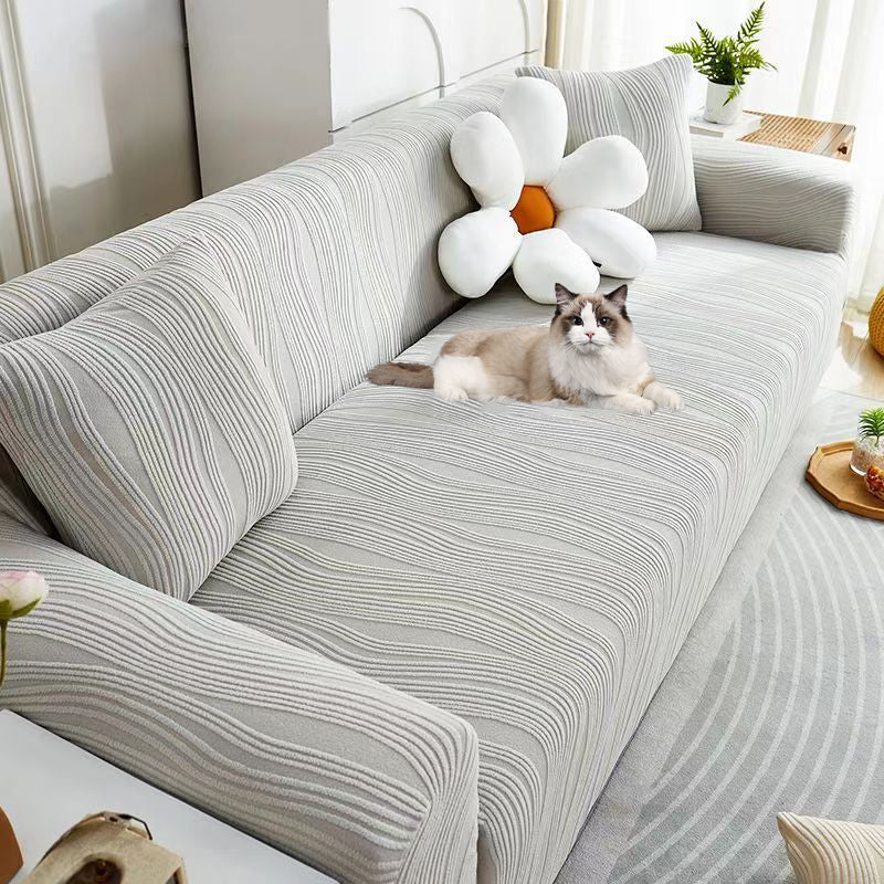 Premium Jacquard Sofa Cover - Anti-Scratch & Stretch