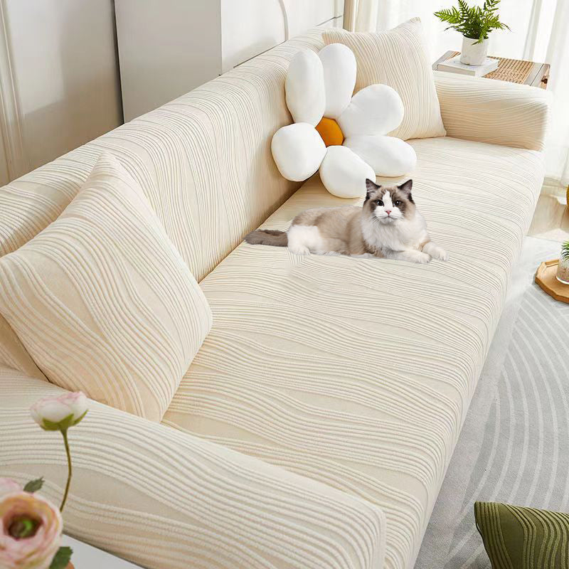 Premium Jacquard Sofa Cover - Anti-Scratch & Stretch