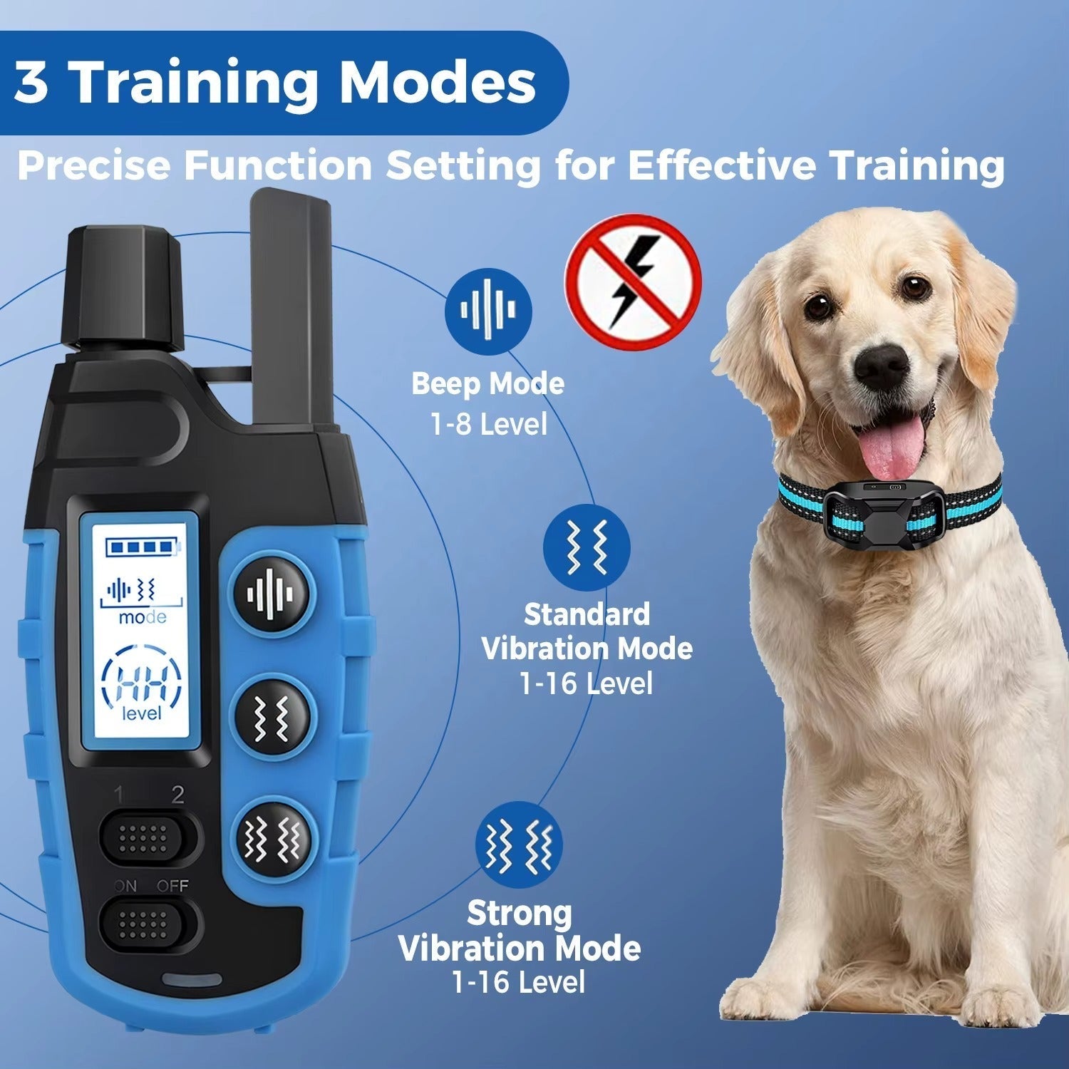 Pro Training Collar - Range 1000m, Waterproof