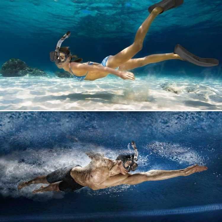 ProDive Foldable Snorkel Mask with 180° View for Watersports