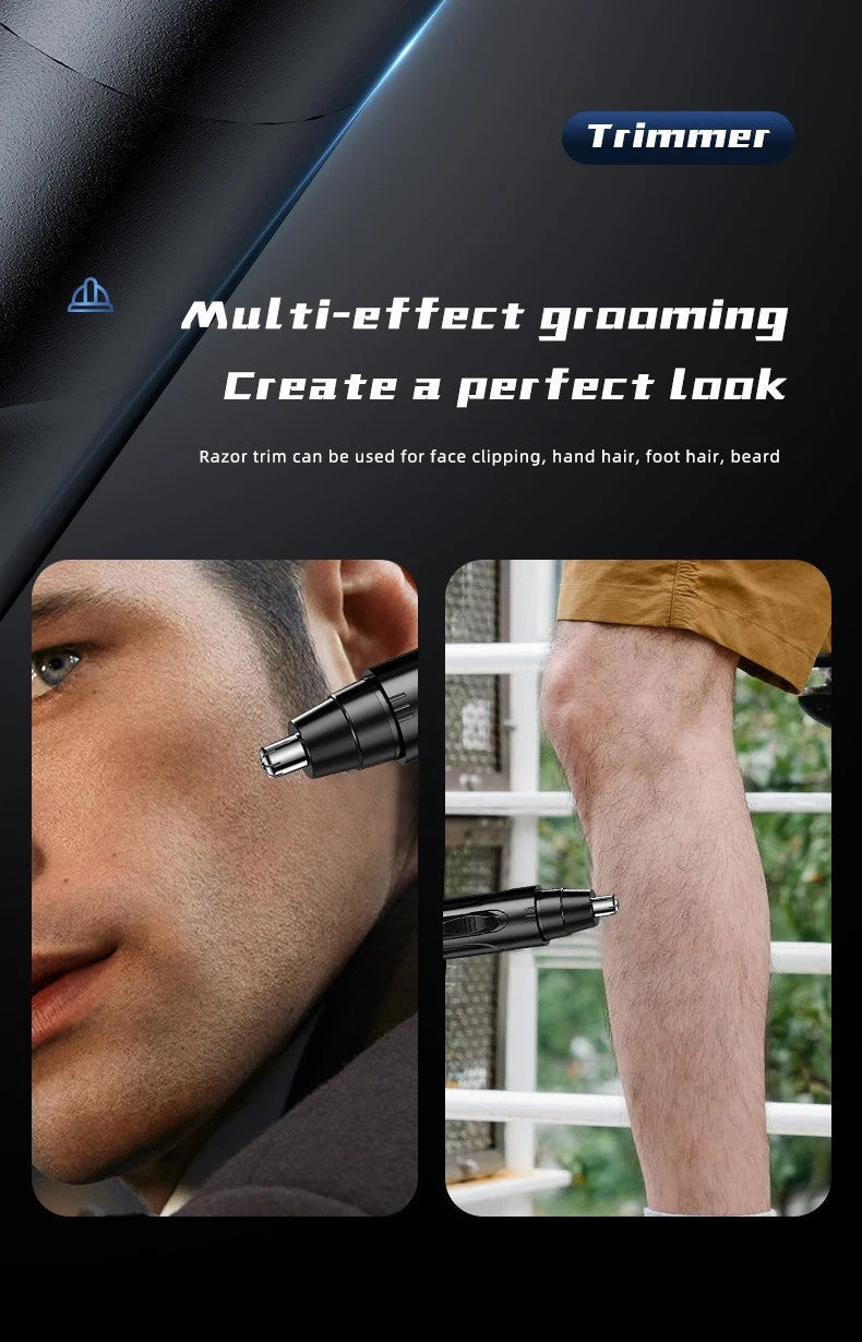 PROFESSIONAL PAINLESS NOSE & EAR HAIR TRIMMER FOR MEN AND WOMEN – RECHARGEABLE
