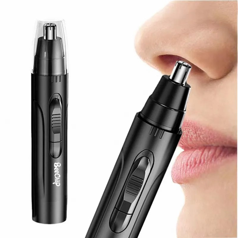 PROFESSIONAL PAINLESS NOSE & EAR HAIR TRIMMER FOR MEN AND WOMEN – RECHARGEABLE