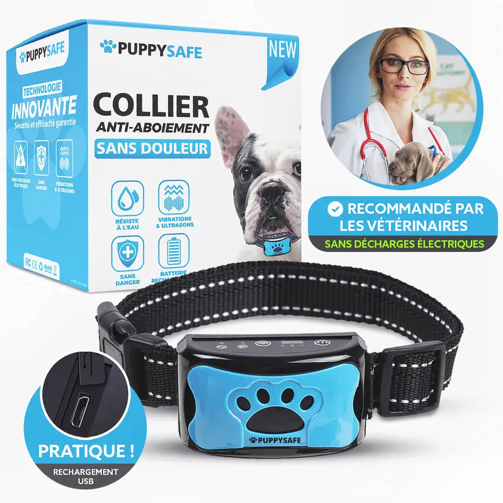 PuppySafe Anti-Bark Collar - Train Your Dog - Pain-Free