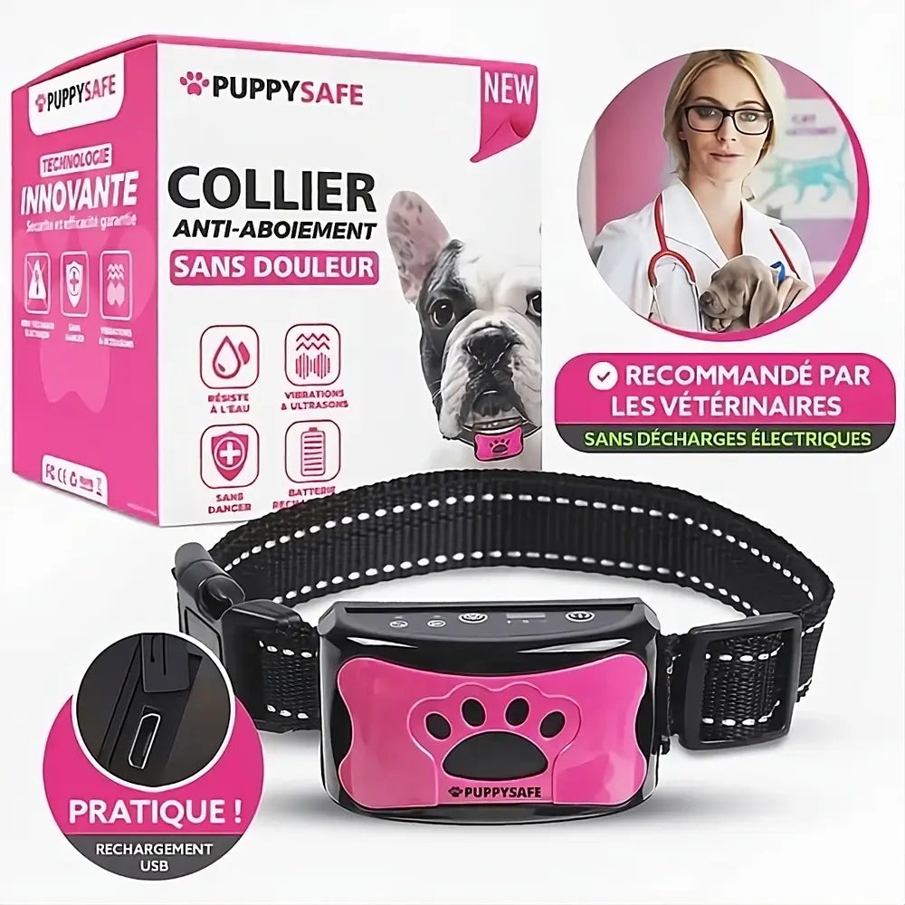 PuppySafe Anti-Bark Collar - Train Your Dog - Pain-Free