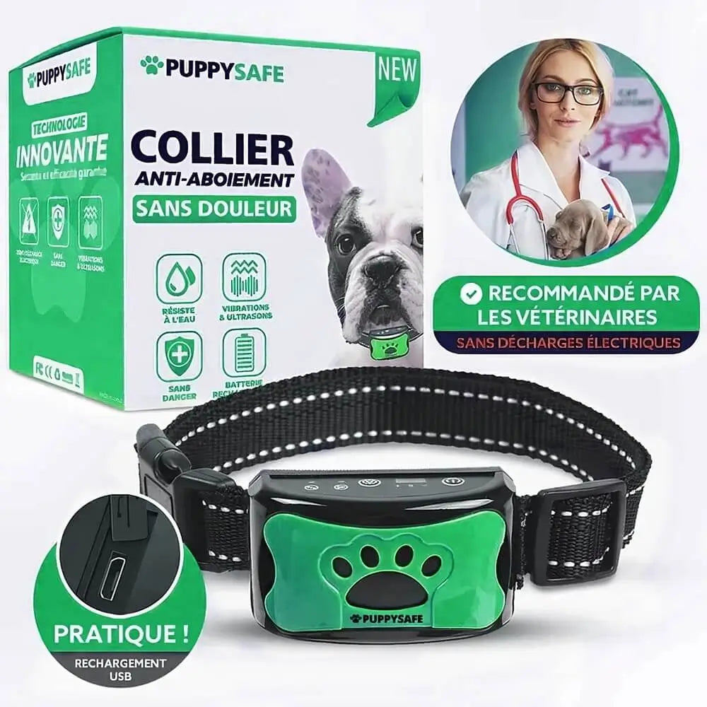 PuppySafe Anti-Bark Collar - Train Your Dog - Pain-Free