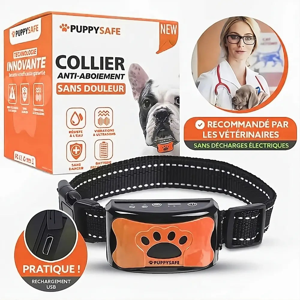 PuppySafe Anti-Bark Collar - Train Your Dog - Pain-Free