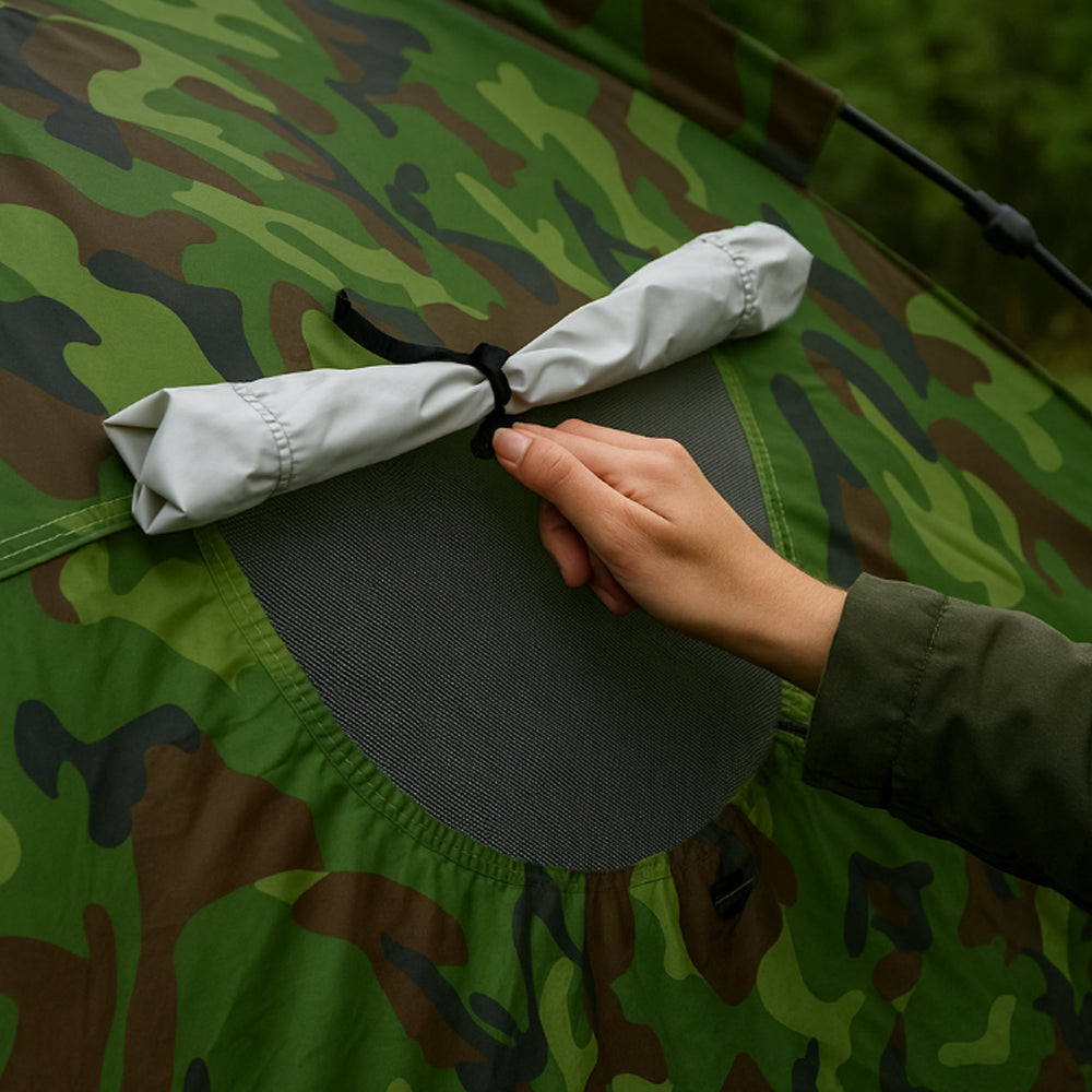 Quick-Up Camouflage Tent for 3–8 People