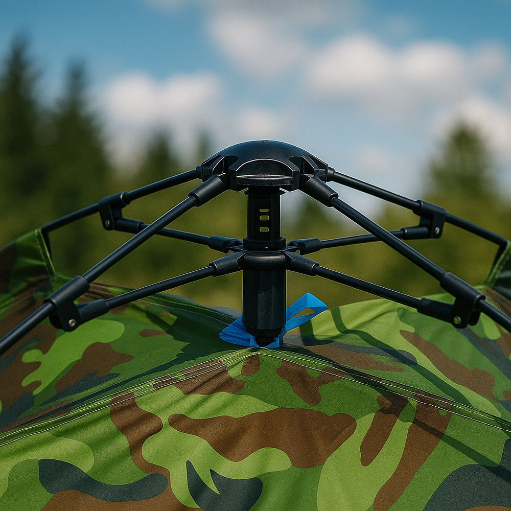 Quick-Up Camouflage Tent for 3–8 People