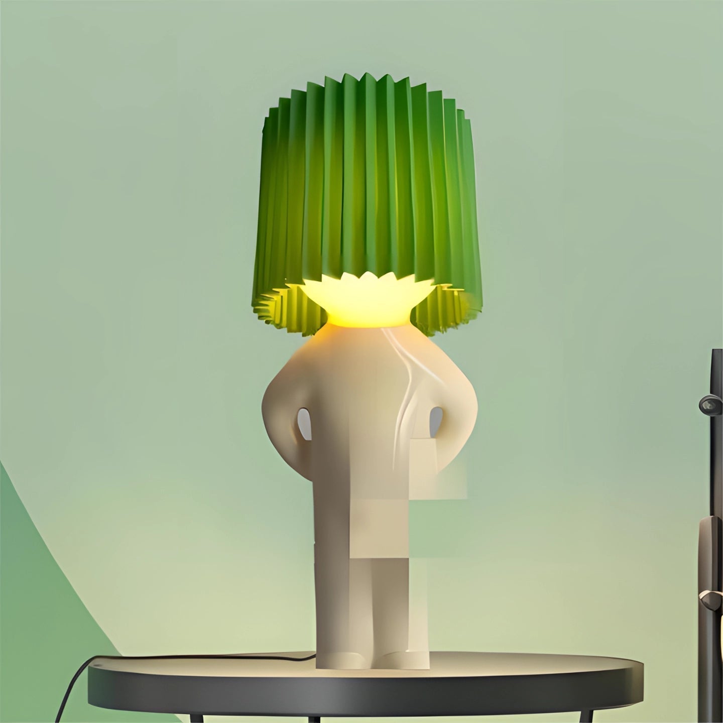 Quirky Human-Shaped Table Lamp — Portable Battery Powered Light
