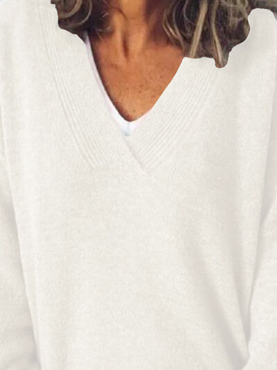 Image of Rachel | Women's Oversized V-Neck Sweater
