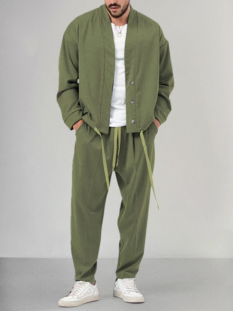Image of Randy | Men's Drawstring Casual Loungewear Set