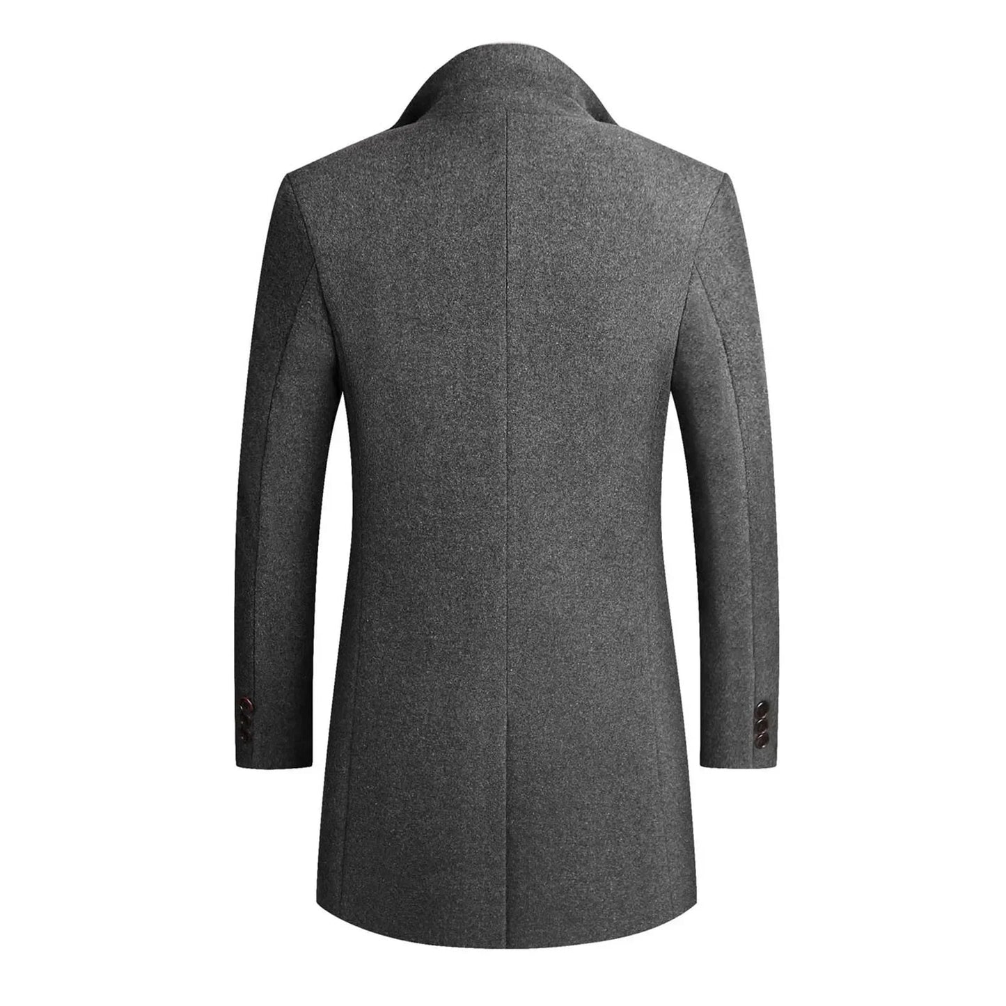 Image of Raphael | Men's Notch Lapel Mid-Length Overcoat