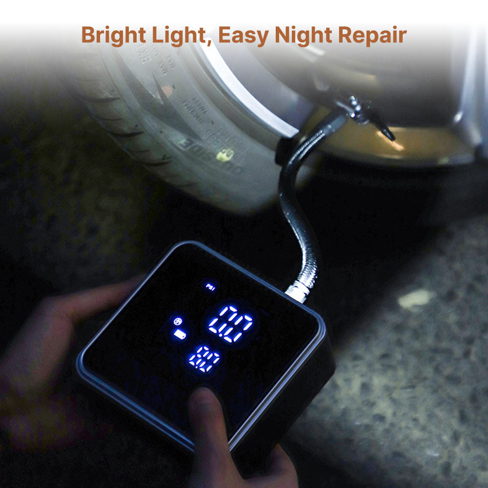RapidFill Portable Tire Inflator for Cars and Bikes