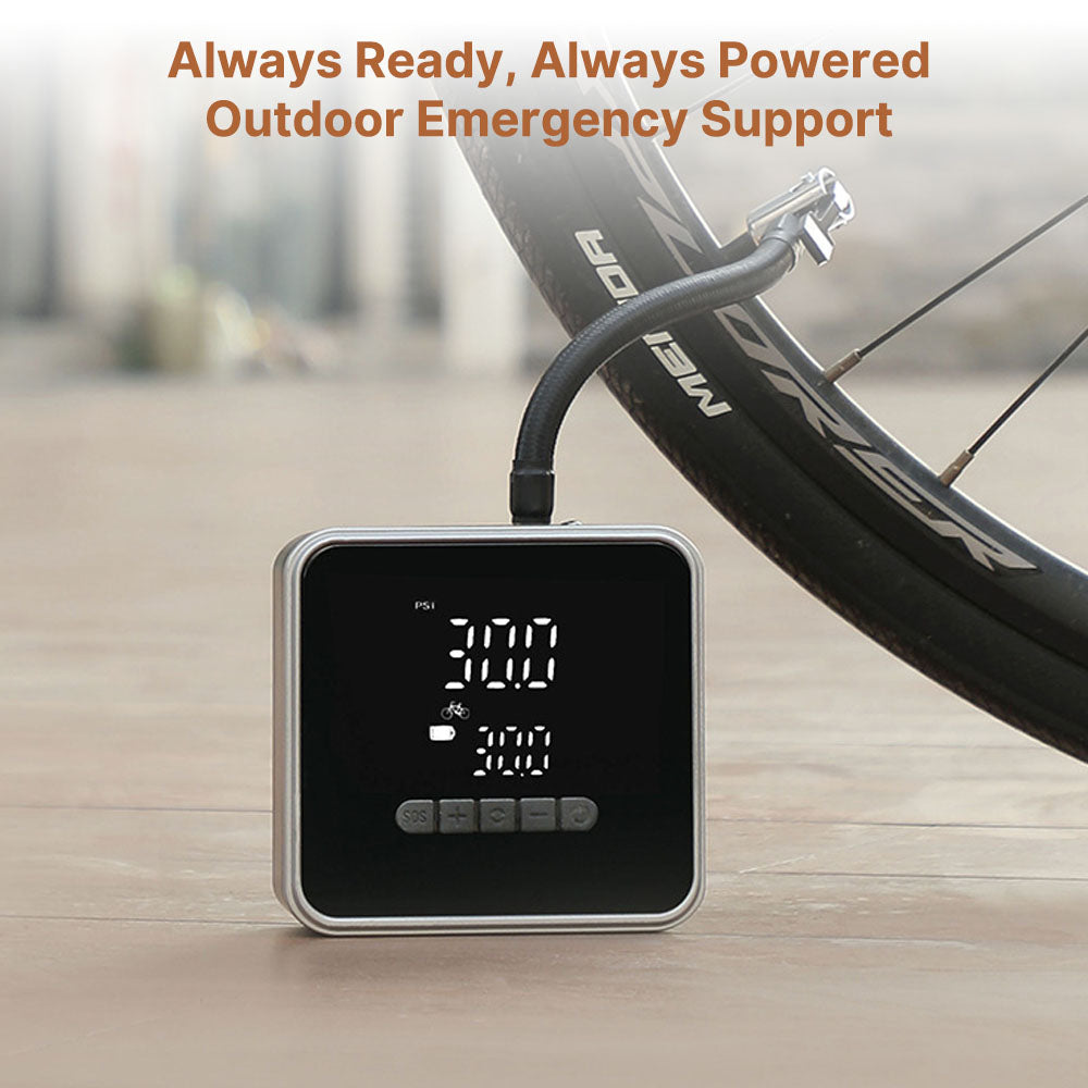 RapidFill Portable Tire Inflator for Cars and Bikes