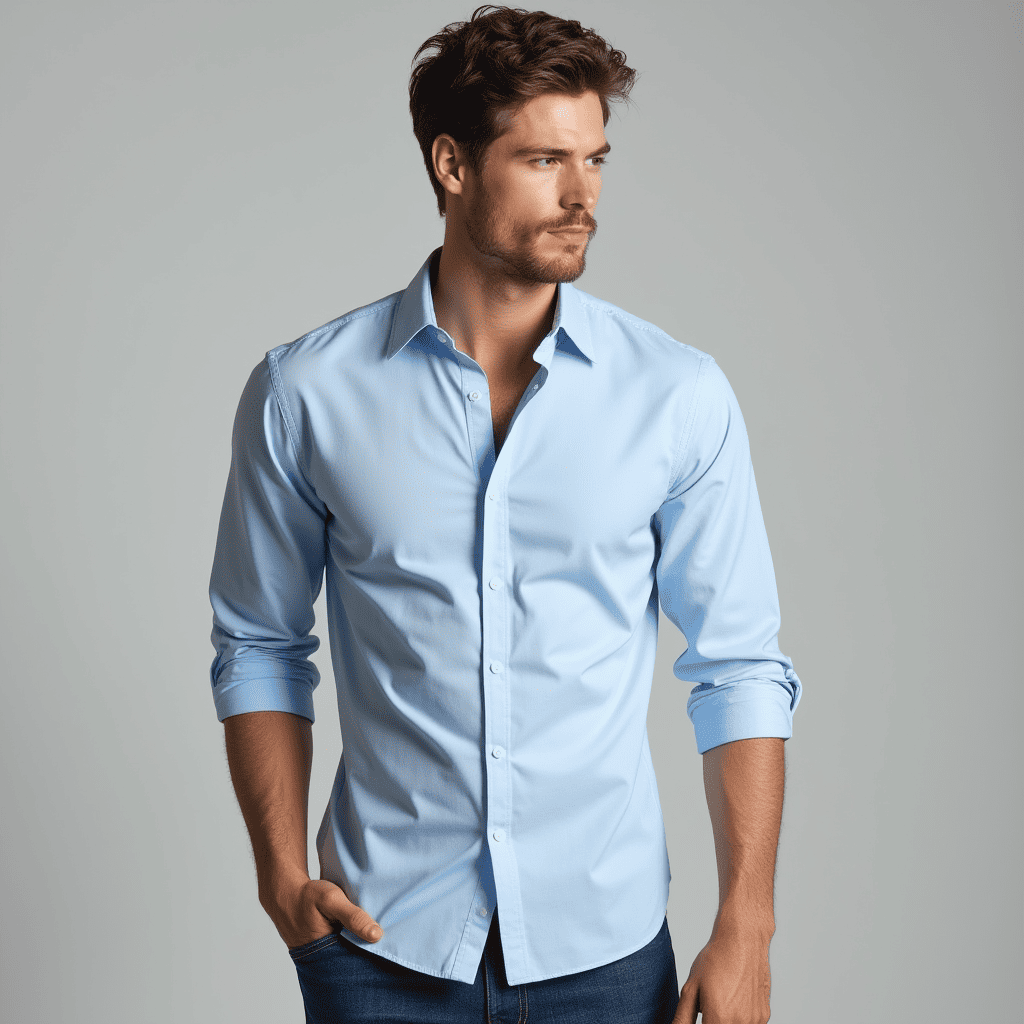 Image of Raymond | Men's Long Sleeve Button-Down Shirt