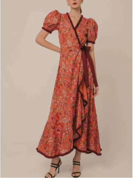 Image of Reagan | Women's Wrap Midi Dress