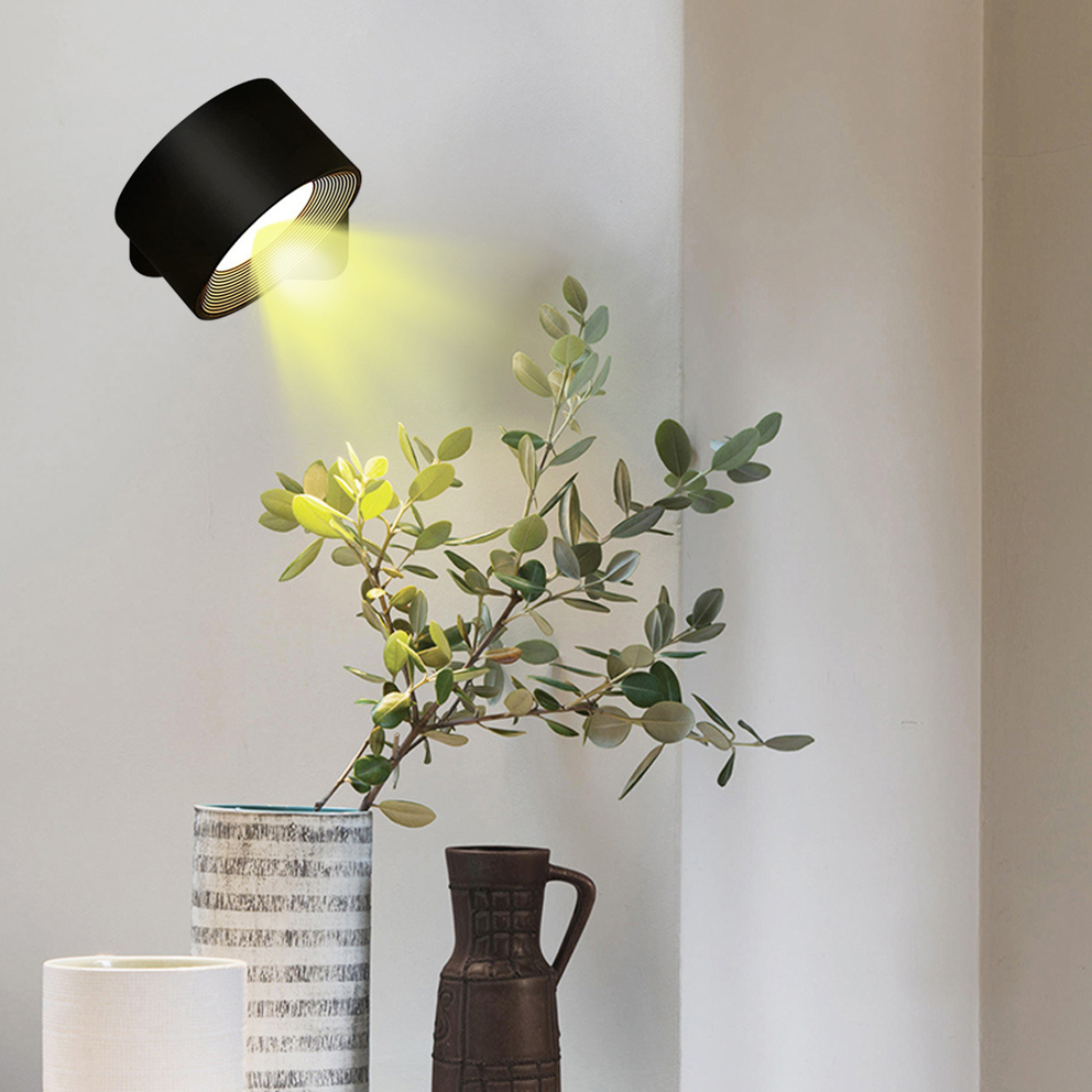 Rechargeable 360° LED Wall Lamp - Wireless & Atmospheric