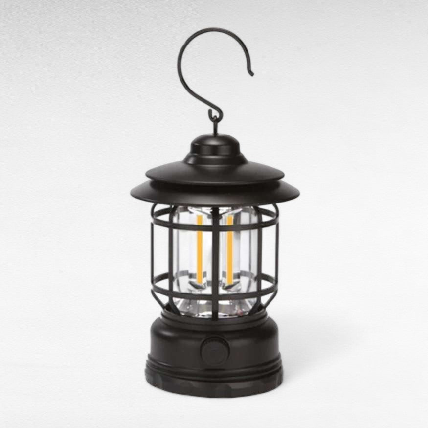 Rechargeable LED Camping Lantern - Vintage Style Dimmable Light