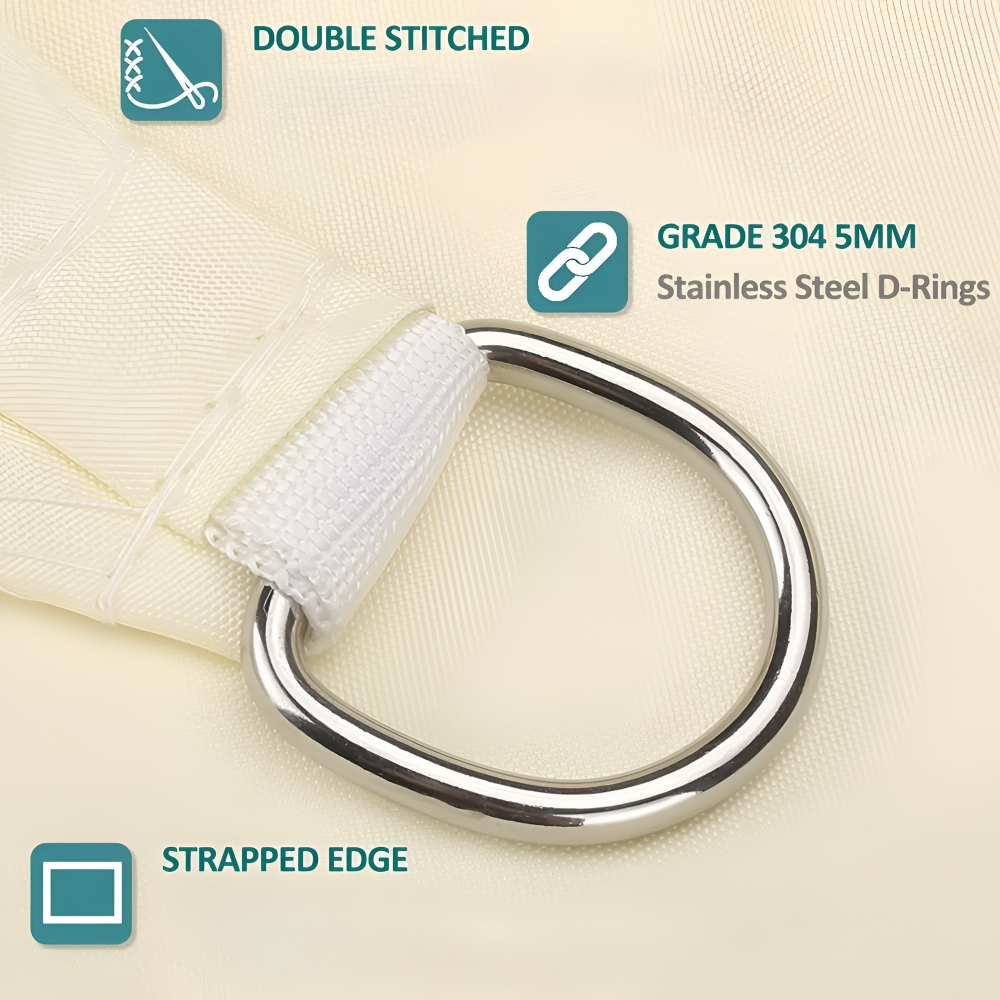 Rectangular Sun Shade Waterproof | Waterproof Outdoor Fabric | UV Protection | SkyCover