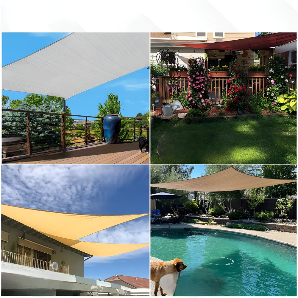 Rectangular Sun Shade Waterproof | Waterproof Outdoor Fabric | UV Protection | SkyCover