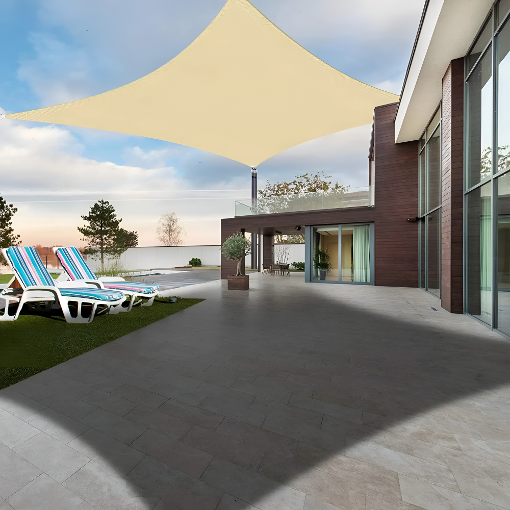 Rectangular Sun Shade Waterproof | Waterproof Outdoor Fabric | UV Protection | SkyCover