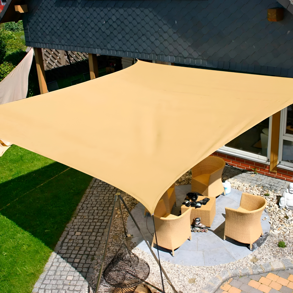 Rectangular Sun Shade Waterproof | Waterproof Outdoor Fabric | UV Protection | SkyCover