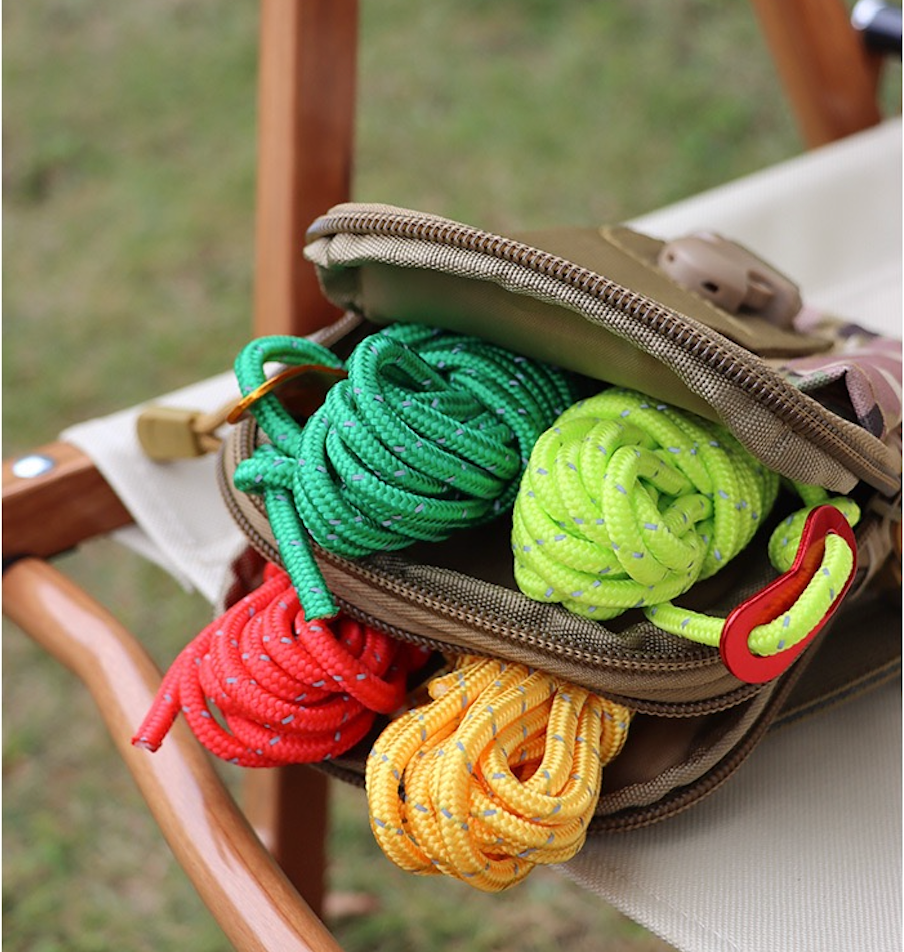 Reflective Tent Guy Ropes - 4 Pack