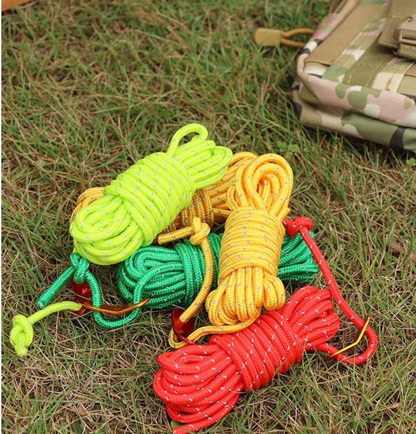 Reflective Tent Guy Ropes - 4 Pack