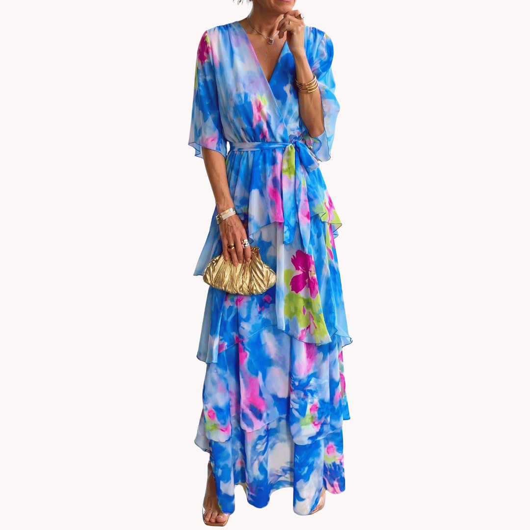 Renee | Women's Wrap Midi Dress - Image 2
