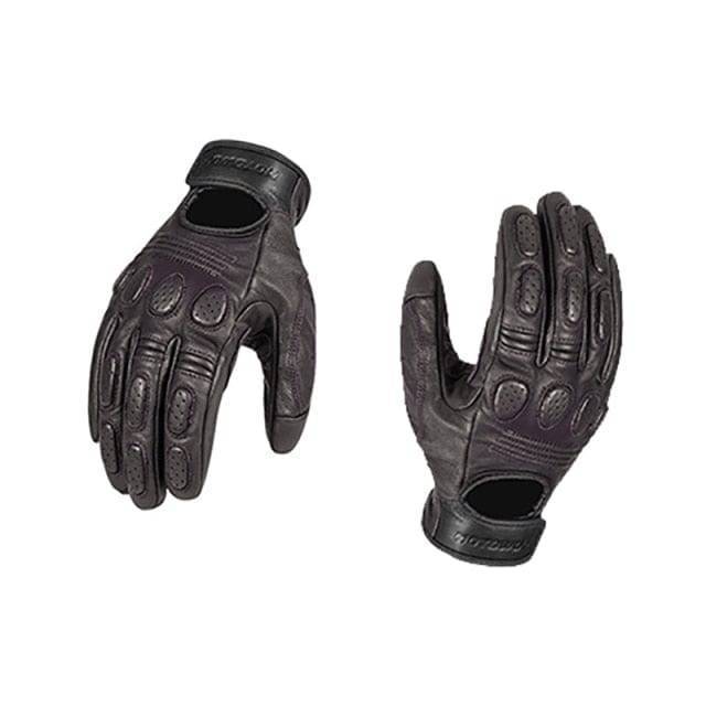 Retro Sheepskin Leather Motorcycle Gloves