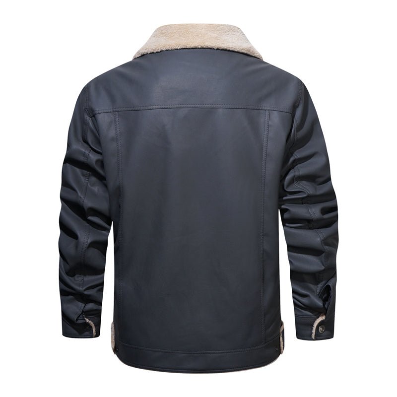 Image of Rhys | Men's Sherpa Collar Button Front Jacket