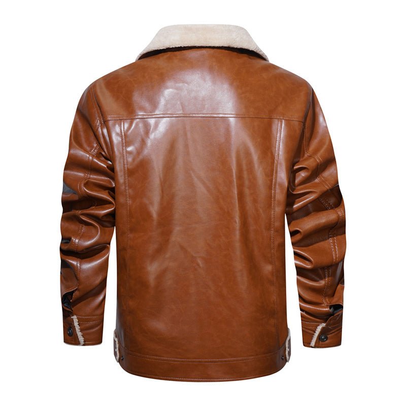 Image of Rhys | Men's Sherpa Collar Button Front Jacket