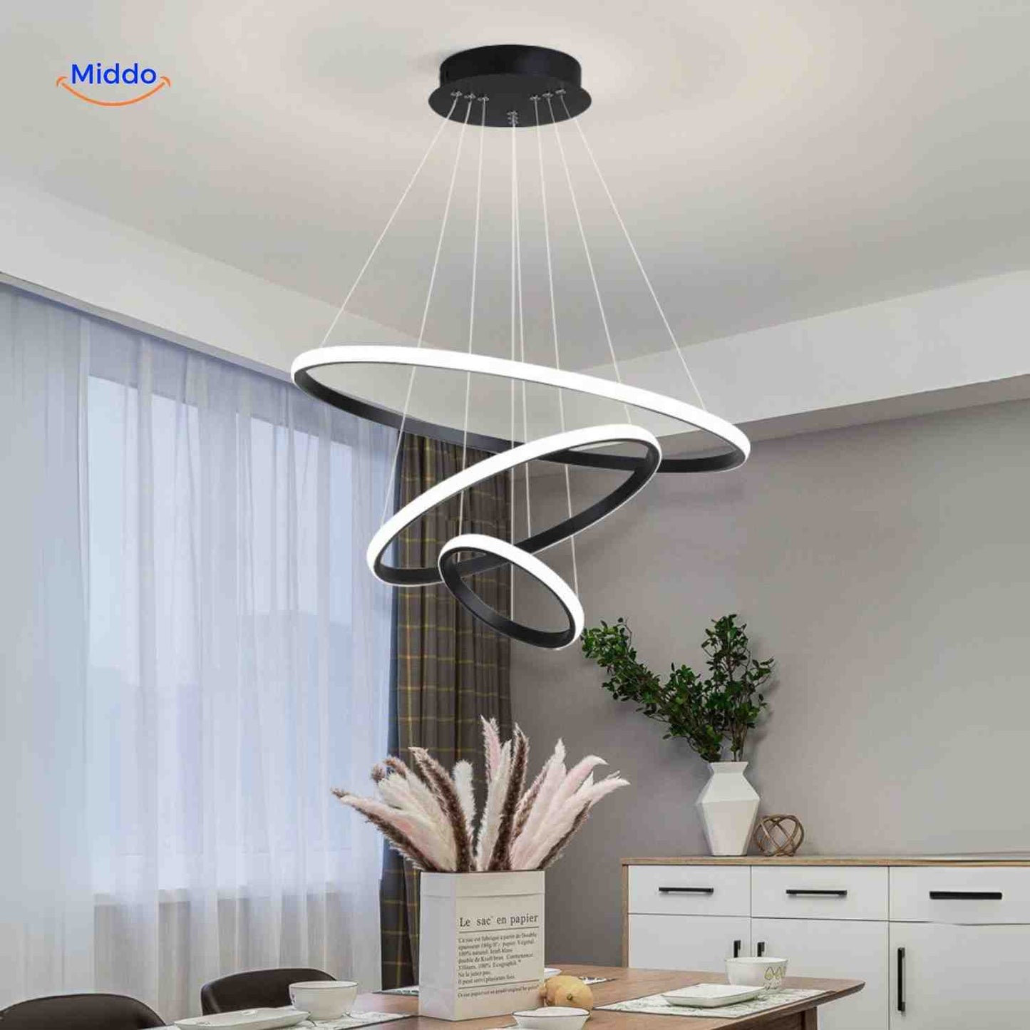 Ring Chandelier™ Lamp | Minimalistic, Dimmable, and Energy Efficient