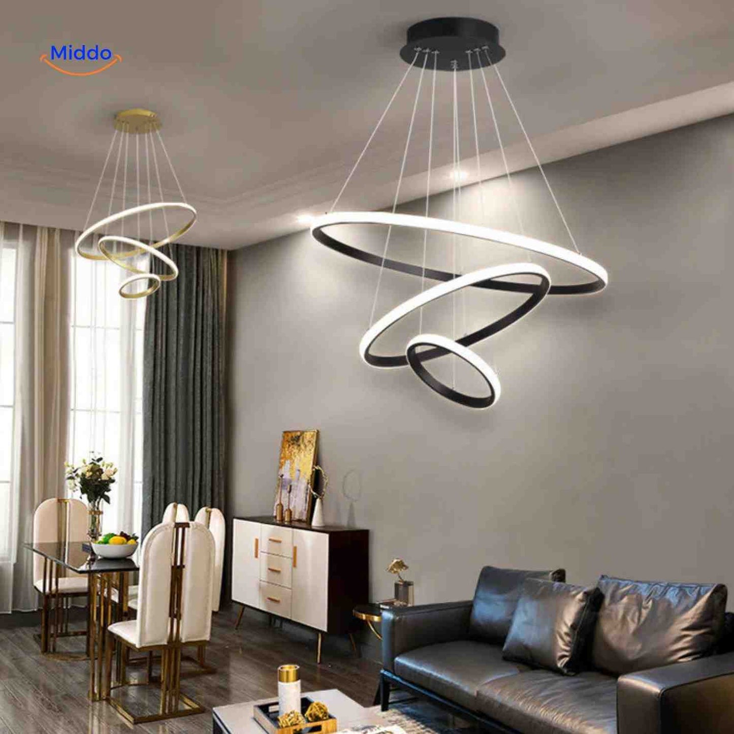 Ring Chandelier™ Lamp | Minimalistic, Dimmable, and Energy Efficient